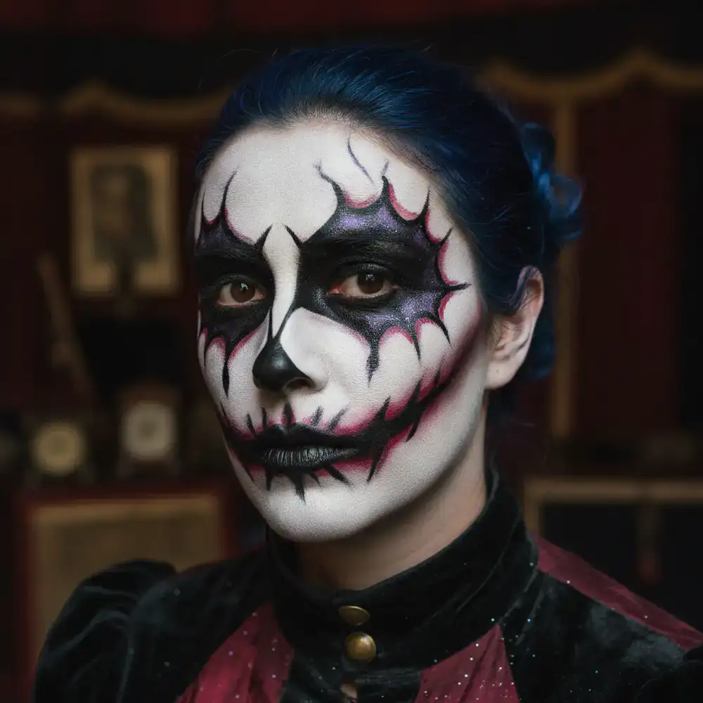 Maquillaje de artista de circo